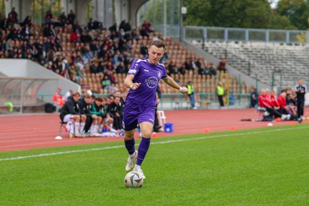 Lukas Ramser 10, TSV Schwaben Augsburg at the match between TSV Schwaben Augsburg v FC Augsburg II, Soccer, Men, Regionalliga Bayern, 2025 2026, Matchday 13 on 12 10 2025 in Augsburg, Rosenaustadion Bayern Germany