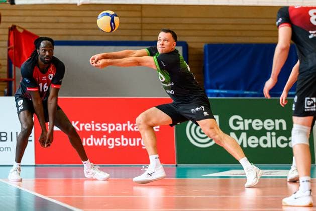 Ludwigsburg DVV Pokal 25 26 MTV Ludwigsburg ASV Dachau Jeffrey Klok Ludwigsburg Ludwigsburg Ludwigsburg Innenstadtsporthalle Baden Württemberg Germany