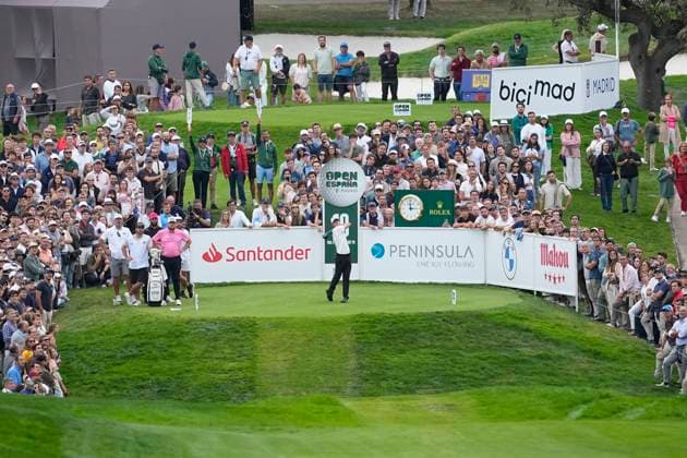 October 12, 2025, Madrid, Madrid, Spain: Luis Masaveu of Spain during the Open de EspaoÂ±a presented by Madrid, R4 Final, golf tournament of DP World Tour at Club de Campo Villa de Madrid on October 12, 2025, in Madrid, Spain. Madrid Spain - ZUMAa181 20251012_zaa_a181_300 Copyright: xOscarxJ.xBarrosox