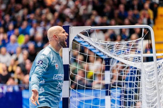 Urh Kastelic TBV Lemgo Lippe, 99 jubelt freut sich GER, TBV Lemgo Lippe vs TVB Stuttgart, Handball, 1 Bundesliga, Matchday 8, Season 2025 2026, 12 10 2025 GER, TBV Lemgo Lippe vs TVB Stuttgart, Handball, 1 Bundesliga, Matchday 8, Season 2025 2026, 12 10 2025 Lemgo Copyright: xEibner-Pressefoto JanxRollingerx EP_JSK