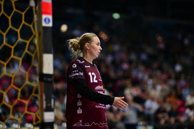 Handball I Women I Season 2025 2026 I 1 HBF I 5 Matchday I VfL Oldenburg Buxtehuder SV I 12 10 2025 Oliwia Kaminska 12, Buxtehuder Sportverein Oldenburg EWE Arena Niedersachsen Germany Copyright: xLobeca FelixxSchlikisx