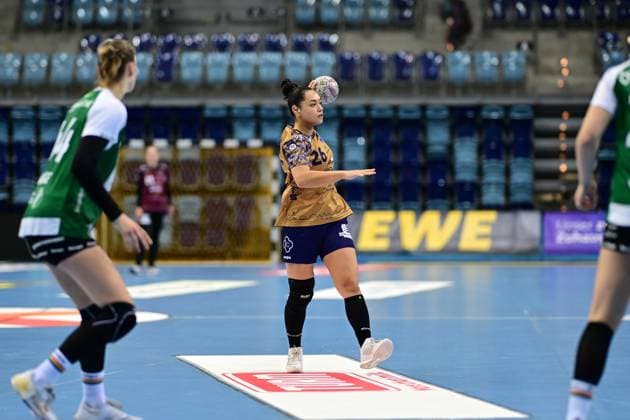 Handball I Women I Season 2025 2026 I 1 HBF I 5 Matchday I VfL Oldenburg Buxtehuder SV I 12 10 2025 Christin Kaufmann 26, Buxtehuder Sportverein Oldenburg EWE Arena Niedersachsen Germany Copyright: xLobeca FelixxSchlikisx
