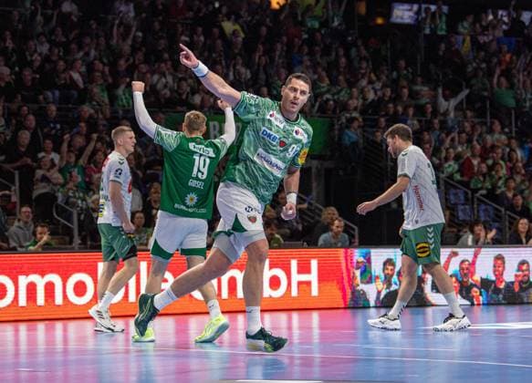 Handball, Men, Season 2025 2026, DAIKIN Handball Bundesliga 8 Matchday , Füchse Berlin TSV GWD Minden, Mijajlo Marsenic Füchse Berlin , 12 10 2025, Copyright: xSebastianxRäppold MatthiasxKochx