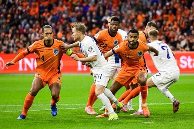 Football, World Cup Qualifier, Netherlands - Finland
