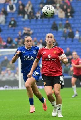 Everton vs Manchester United, ManU in with Barclays Womens Super League at Hill Dickinson Stadium Featuring: Ornella Vignola, Maya Le Tissier Where: Liverpool, United Kingdom When: 12 Oct 2025 Credit: Graham Finney Cover Images EDITORIAL USE ONLY. NOT FOR USE BY NEWSPAPERS BASED IN THE UK. Copyright: xx coverimg55173179