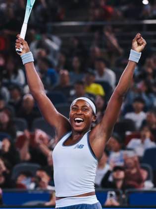 WUHAN, CHINA - OCTOBER 12: Coco Gauff of the United States celebrates after winning the Women s Singles Final match against Jessica Pegula of the United States on day 9 of 2025 Wuhan Open at Optics Valley International Tennis Center on October 12, 2025 in Wuhan, Hubei Province of China.  Copyright: xVCGx 111596759659