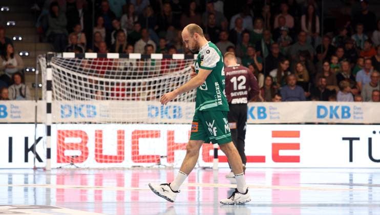BAU 12 10 2025 Göppingen Handball Frisch Auf Göppingen vs VfL Gummersbach, Marcel Schiller Göppingen disappointed