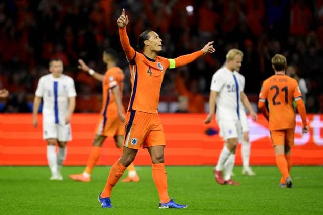 AMSTERDAM - Virgil van Dijk of the Netherlands at the Johan Cruijff ArenA during the Dutch national team, Nationalteam s 2026 FIFA World Cup, WM, Weltmeisterschaft, Fussball qualifying match against Finland. ANP OLAF KRAAK FIFA 2026 World Cup Qualifier 2025 2026 xVIxANPxSportx xxANPxIVx 539031505 originalFilename: 539031505.jpg