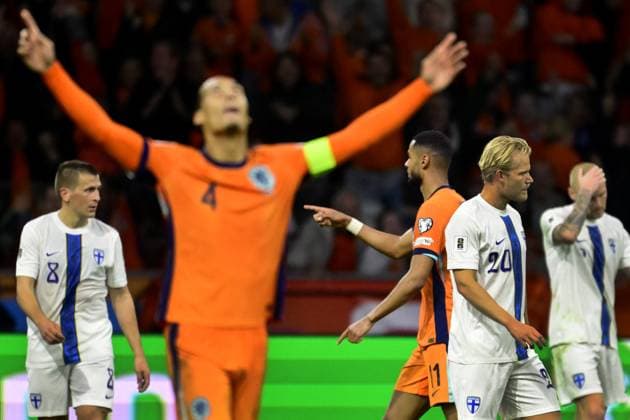 AMSTERDAM - Cody Gakpo of the Netherlands scored 4-0 at the Johan Cruijff ArenA during the Dutch national team, Nationalteam s 2026 FIFA World Cup, WM, Weltmeisterschaft, Fussball qualifying match against Finland. ANP OLAF KRAAK FIFA 2026 World Cup Qualifier 2025 2026 xVIxANPxSportx xxANPxIVx 539031625 originalFilename: 539031625.jpg