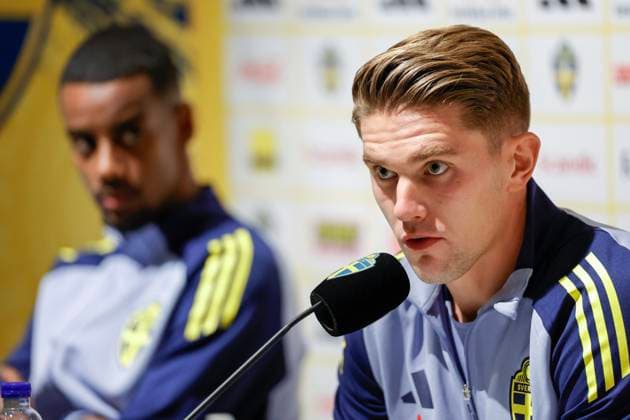 Football, World Cup qualifiers, Sweden national team, Press conference