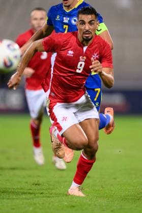 Ylyas Chouaref seen during International Friendly, Länderspiel, Nationalmannschaft game between national teams of Malta and Bosnia and Herzegovina (Beppe Camilleri Ball Raw Images) Attard Ta Qali National Stadium Malta Copyright: xBeppexCamillerix beppecamirelli_maltabosnia25_26-10
