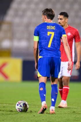 Amar Dedic seen during International Friendly, Länderspiel, Nationalmannschaft game between national teams of Malta and Bosnia and Herzegovina (Beppe Camilleri Ball Raw Images) Attard Ta Qali National Stadium Malta Copyright: xBeppexCamillerix beppecamirelli_maltabosnia25_26-18