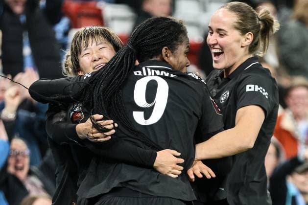 Aoba Fujino (20 Manchester City) celebrates putting Man City ahead during the Barclays Womens Super League fixture between Liverpool and Manchester City at Anfield in Liverpool, England Copyright: xNataliexMincher SPPx Sportspressphoto_SPR41743