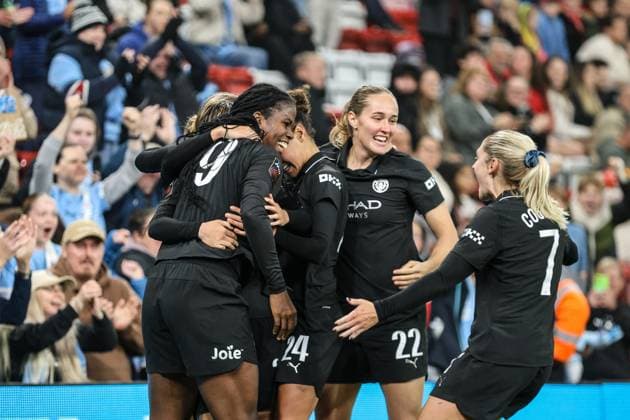 Aoba Fujino (20 Manchester City) celebrates putting Man City ahead during the Barclays Womens Super League fixture between Liverpool and Manchester City at Anfield in Liverpool, England Copyright: xNataliexMincher SPPx Sportspressphoto_SPR41745