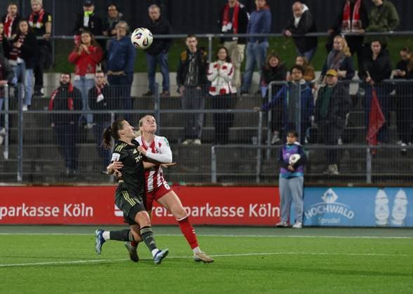 v l Katja Orschmann 1 FC Union Berlin 05 , Sandra Maria Jessen 1 FC Koeln 06 GER, 1 FC Koeln Frauen vs 1 FC Union Berlin Frauen, Fußball, Frauen Bundesliga, 6 Spieltag, Spielzeit 2025 2026, 12 10 2025 DFL DFB REGULATIONS PROHIBIT ANY USE OF PHOTOGRAPHS as IMAGE SEQUENCES and or QUASI VIDEO GER, 1 FC Koeln Frauen vs 1 FC Union Berlin Frauen, Football, Womens Bundesliga, Matchday 6, Season 2025 2026, 12 10 2025 Koeln Copyright: xEibner-Pressefotox xThomasxStoeckerx EP_TSR