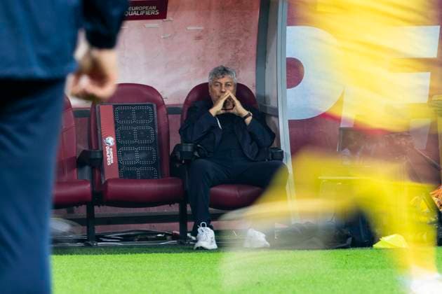 October 12, 2025, FIFA World Cup, WM, Weltmeisterschaft, Fussball Qualifier, Qualifying round, Matchday 8, Group H, Romania vs Austria, Bucharest, National Arena Stadium Coach Mircea Lucescu portrait image on the bench