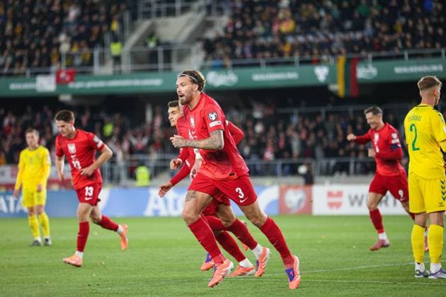 12.10.2025 Kowno. Pilka nozna. Eliminacje Mistrzostw Swiata 2026 mecz : Litwa - Polska --- Football. FIFA World Cup, WM, Weltmeisterschaft, Fussball eliminations match : Lithuania - Poland Nz Przemyslaw Wisniewski Fot. Igor Jakubowski Arena Akcji NEWSPIX.PL --- newspix.pl POLAND OUT! 
