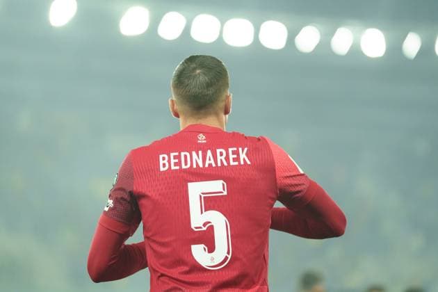 Jan Bednarek seen during World Cup 2026 European Qualifying game between national teams of Lithuania and Poland (Lukasz Germaniuk Ball Raw Images) Kaunas Darius and Girenas Stadium Lithuania Copyright: xLukaszxGermaniukx lukaszgermaniuk_lithuaniapoland25_26-09