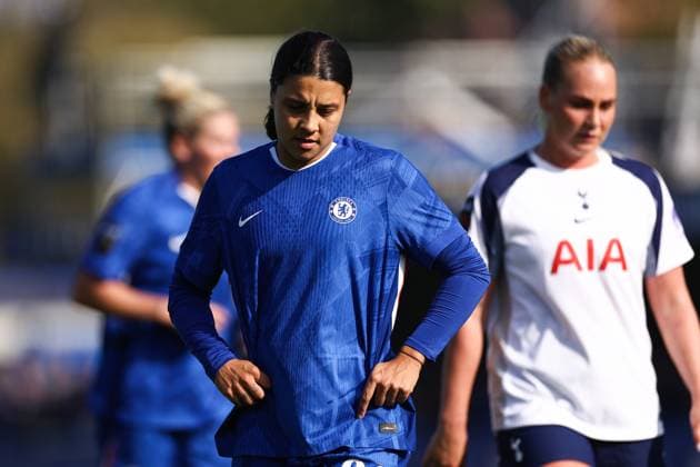 Chelsea gegen Tottenham Frauen 12. Oktober 2025, London Women s Super League Chelsea gegen Tottenham Hotspur Sam Kerr von Chelsea Foto Jacques Feeney Abseits London UK  Copyright: xJacquesxFeeneyx xOffsidexOffside