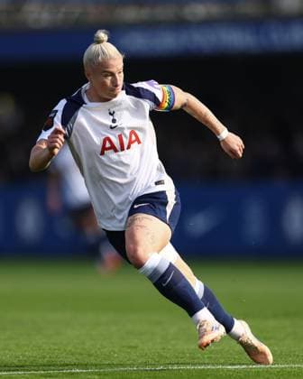 Chelsea gegen Tottenham Frauen 12. Oktober 2025, London Women s Super League Chelsea gegen Tottenham Hotspur Bethany England von Tottenham Hotspur Foto Jacques Feeney Abseits London UK  Copyright: xJacquesxFeeneyx xOffsidexOffside