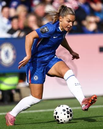 Chelsea gegen Tottenham Frauen 12. Oktober 2025, London Women s Super League Chelsea gegen Tottenham Hotspur Johanna Rytting Kaneryd von Chelsea Foto Jacques Feeney Abseits London UK  Copyright: xJacquesxFeeneyx xOffsidexOffside