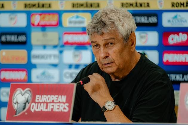 Romania v Austria - European Qualifiers Group H - FIFA World Cup, WM, Weltmeisterschaft, Fussball 2026 BUCHAREST, ROMANIA, OCTOBER 12, 2025 - Romania v Austria - European Qualifiers Group H - FIFA World Cup 2026, Mircea Lucescu after the match. Copyright: xVLADxBEREHOLSCHIx