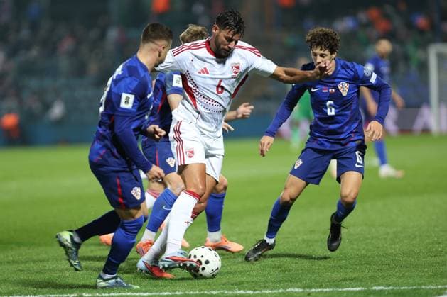 VaraÅ¾din, 12.10.2025. - UEFA, Croatia - Gibraltar 3:0, Qualifying round, Football Stadium Varteks - VaraÅ¾din, Group L . Bernardo Lopes (6) Croatia - Gibraltar 3:0 