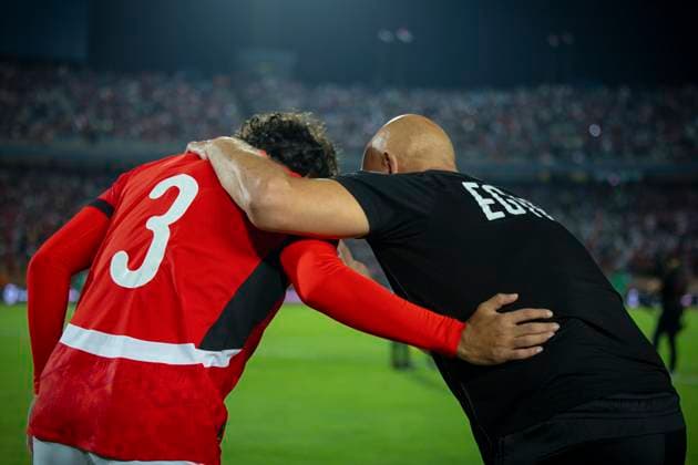 Egypt Wins Crucial Qualifier Hossam Hassan and Mohamed Hany before the match between Egypt vs Guniea-Bissau in the FIFA World Cup, WM, Weltmeisterschaft, Fussball 2026 CAF Qualifiers - Group A at Cairo Stadium, Cairo, Egypt Cairo Cairo Egypt Copyright: xMohamedxTageldinx