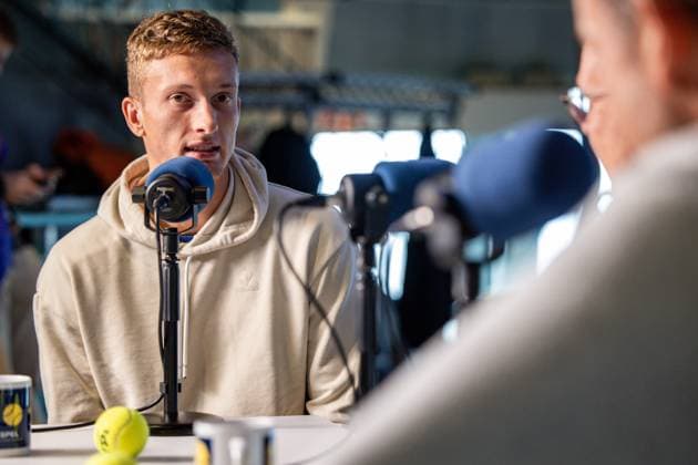 Czech Jiri Lehecka pictured during media day during the European Open ATP, Tennis Herren tennis tournament in Brussels, on Monday 13 October 2025. This year s edition of the tournament is taking place from 12 to 19 October 2025. DAVIDxPINTENS  x136674315x