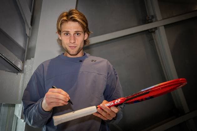 Belgian Zizou Bergs pictured during media day during the European Open ATP, Tennis Herren tennis tournament in Brussels, on Monday 13 October 2025. This year s edition of the tournament is taking place from 12 to 19 October 2025. DAVIDxPINTENS  x136674317x