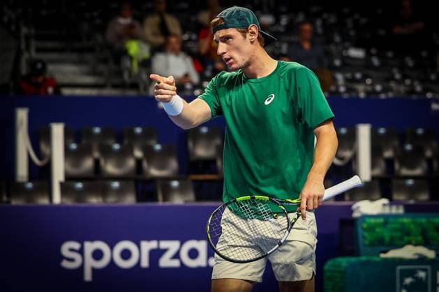 French Valentin Royer pictured during the European Open ATP, Tennis Herren tennis tournament in Brussels, on Monday 13 October 2025. This year s edition of the tournament is taking place from 12 to 19 October 2025. DAVIDxPINTENS  x136675591x
