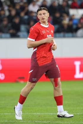 U21 Switzerland Iceland Alessandro Vogt Switzerland U21 10 10 2025 Swissporarena Lucerne, SWITZERLAND, Season 2025 2026 Mens Soccer U21 European Championship Qualification Switzerland Iceland Alessandro Vogt Switzerland U21