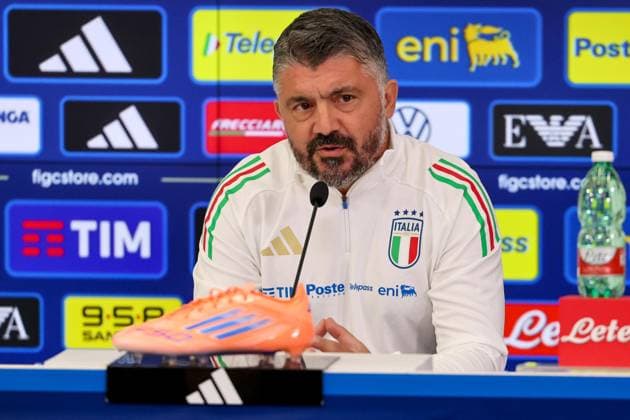 Football, Italy national team, Press conference