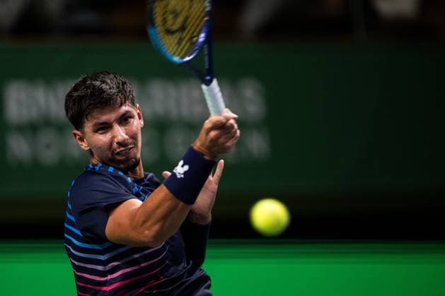 251013 Alexei Popyrin of Australia competes in a men s singles tennis match during day 1 of the ATP 250 Nordic Open on October 13, 2025 in Stockholm Photo Emma Wallskog BILDBYRAN COP 320 EW0577 tennis nordic open nordic open 2024 bbeng  Copyright: EMMAxWALLSKOG BB251013EW031
