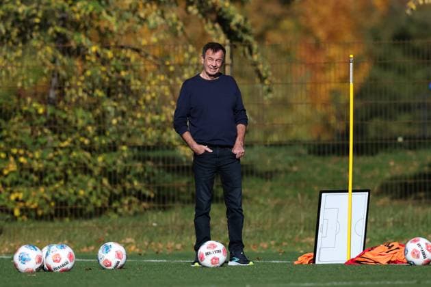 Managing Director Sports Otmar Schork 1 FC Magdeburg 2 Soccer Bundesliga Season 2025 2026 Training 1 FC Magdeburg at the Avnet Arena in Magdeburg Soccer,Man,Men,Germany,13 10 2025