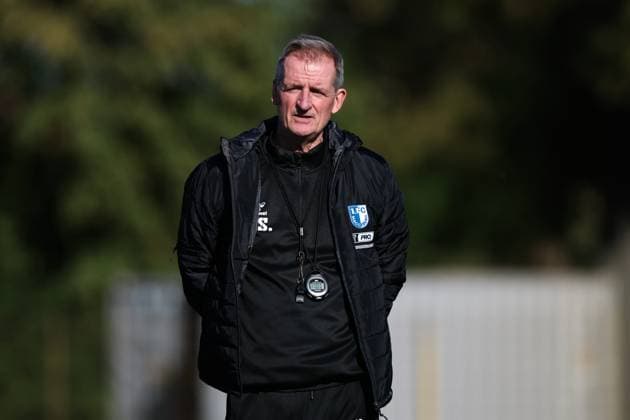 Coach Petrik Sander 1 FC Magdeburg 2 Soccer Bundesliga Season 2025 2026 Training 1 FC Magdeburg at the Avnet Arena in Magdeburg Soccer,Man,Men,Germany,13 10 2025