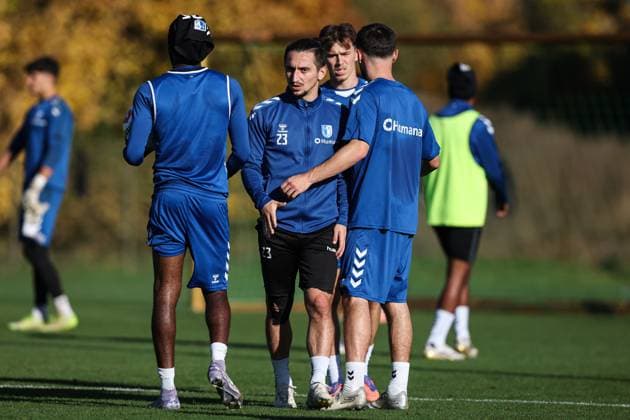Baris Atik 1 FC Magdeburg,23 2 Soccer Bundesliga Season 2025 2026 Training 1 FC Magdeburg at the Avnet Arena in Magdeburg Soccer,Man,Men,Germany,13 10 2025