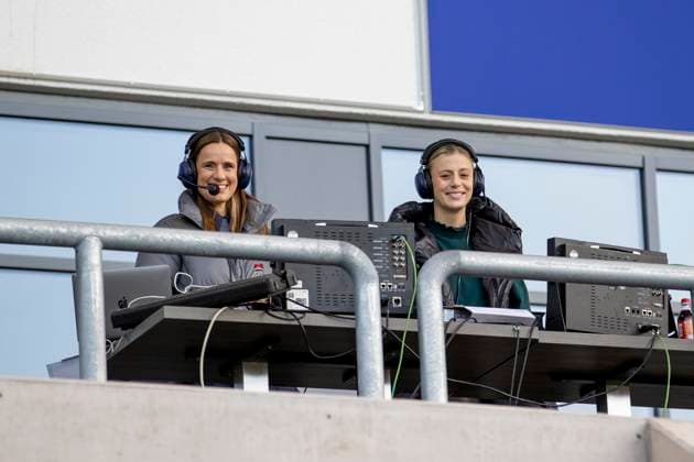 Google Pixel Womens Bundesliga FC Carl Zeiss Jena vs 1 FC Nuremberg Jena 13 10 2025 Christina Rann left and Johanna Elsig right Google Pixel Womens Bundesliga FC Carl Zeiss Jena vs 1 FC Nuremberg ad hoc arena at Ernst Abbe Sportfeld 13 10 2025 Copyright: xBEAUTIFULxSPORTS Duehringx