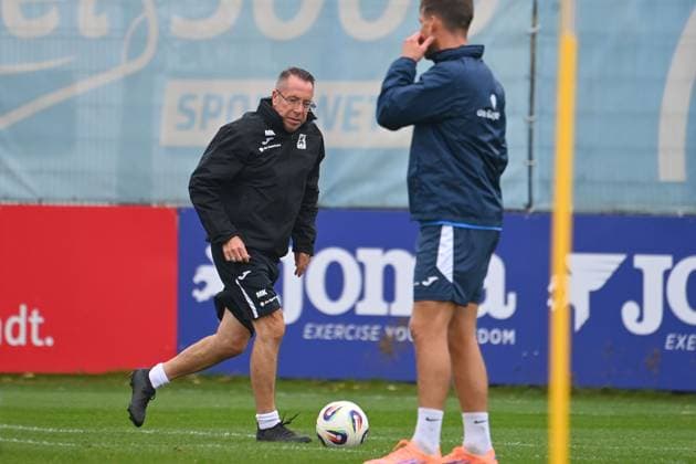 Coach Markus KAUCZINSKI 1860 , Training TSV 1860 Muenchen on 13 10 2025 Soccer 3 Liga,Season 2025 2026