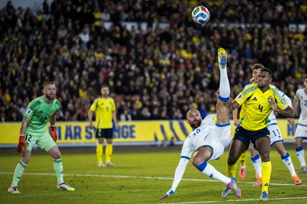 Football, World Cup Qualifier, Sweden - Kosovo