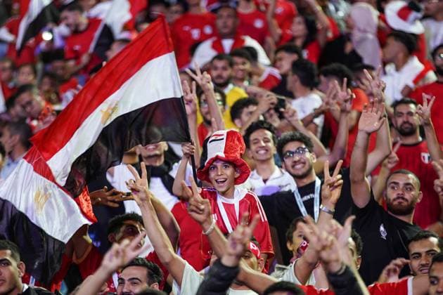Egypt V Guinea-Bissau - FIFA World Cup, WM, Weltmeisterschaft, Fussball African Qualifiers - Match Group A Fans of Egypt gather before the FIFA World Cup African qualifiers Match Group A between Egypt and Guinea-Bissau at Cairo International Stadium in Cairo, Egypt, on October 12, 2025. cairo Egypt  Copyright: xZiadxAhmedx originalFilename:abdellelah-notitle251012_npoE6.jpg
