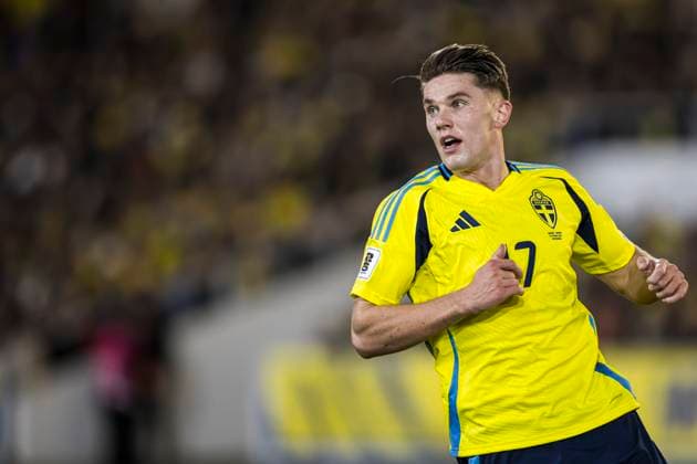 251013 Viktor Gyökeres of Sweden during the FIFA World Cup Qualifier football match between Sweden and Kosovo on October 13, 2025 in Gothenburg Photo Michael Erichsen BILDBYRAN COP 89 JM0741 bbeng fotboll football soccer fotball vm kval kval fifa world cup qualifier qualifier qualification sverige sweden sverige a kosovobbauto sverige sweden  Copyright: MICHAELxERICHSEN BB251013MI036