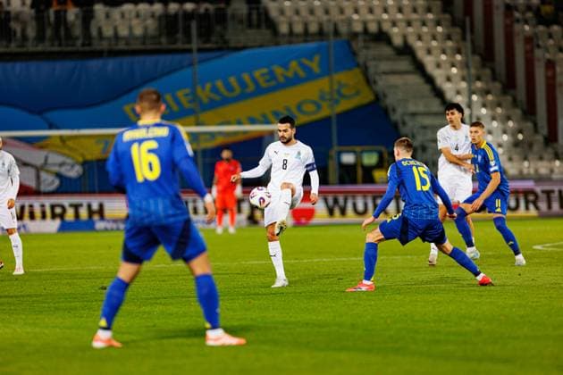 Emin Makhmudov seen during World Cup 2026 European qualification game between national teams of Ukraine and Azerbaijan (Ernest Kolodziej Ball Raw Images) Cracow Cracovia Stadium Poland Copyright: xErnestxKolodziejx ernestkolodziej_ukraine_azarbaijan_pt2_2526-080