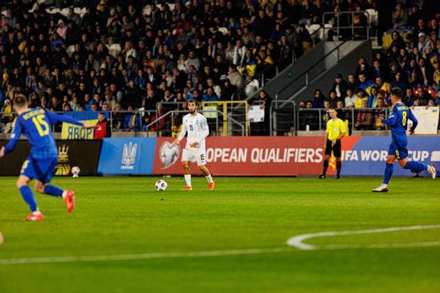 Abdulakh Khaybulaev seen during World Cup 2026 European qualification game between national teams of Ukraine and Azerbaijan (Ernest Kolodziej Ball Raw Images) Cracow Cracovia Stadium Poland Copyright: xErnestxKolodziejx ernestkolodziej_ukraine_azarbaijan_pt2_2526-098