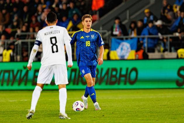 Yehor Yarmolyuk seen during World Cup 2026 European qualification game between national teams of Ukraine and Azerbaijan (Ernest Kolodziej Ball Raw Images) Cracow Cracovia Stadium Poland Copyright: xErnestxKolodziejx ernestkolodziej_ukraine_azarbaijan_pt2_2526-131