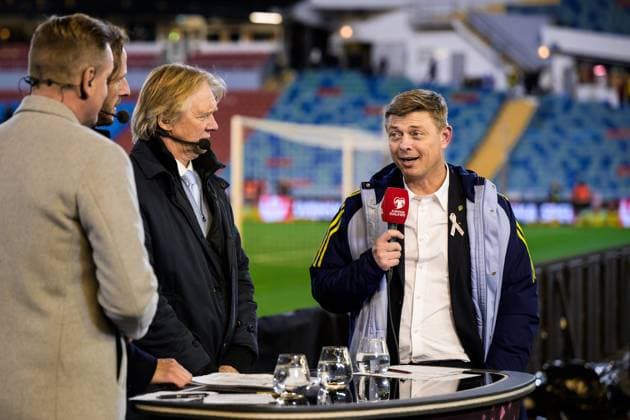 251013 Head coach Jon Dahl Tomasson of Sweden in the Viaplay studio after the FIFA World Cup Qualifier football match between Sweden and Kosovo on October 13, 2025 in Gothenburg Photo Daniel Stiller BILDBYRAN kod DS JM0741 bbeng fotboll football soccer fotball vm kval kval fifa world cup qualifier qualifier qualification sverige sweden sverige a kosovo depp  Copyright: DANIELxSTILLER BB251013DS085