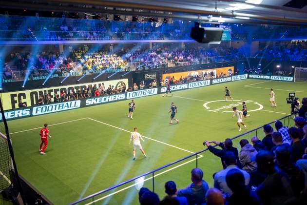 Castello Düsseldorf pitch from The Icon League overview photo 13 10 2025, Football, The Icon League, GER, Düsseldorf, Castello Düsseldorf Copyright: HMBxMedia xMarcoxBader