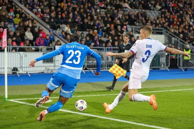 Football mens. FIFA World Cup, WM, Weltmeisterschaft, Fussball Qualifiers. Iceland - France. 13.10.25. Reykjavik, Iceland Copyright: xPawelxCx 1J8A1968