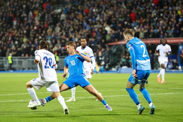 Football mens. FIFA World Cup, WM, Weltmeisterschaft, Fussball Qualifiers. Iceland - France. 13.10.25. Reykjavik, Iceland Copyright: xPawelxCx 1J8A2131