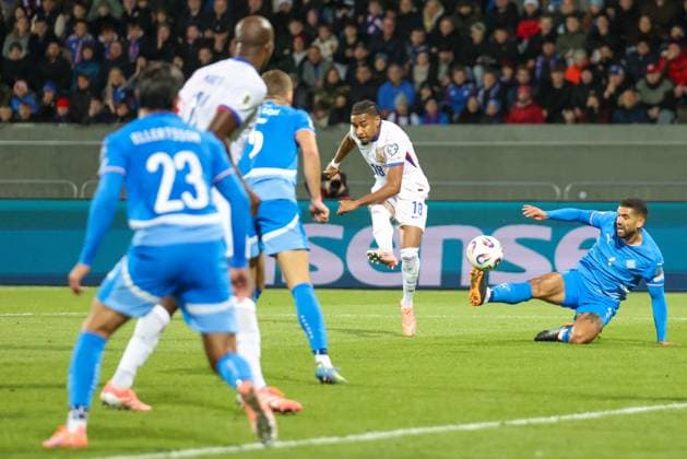 Football mens. FIFA World Cup, WM, Weltmeisterschaft, Fussball Qualifiers. Iceland - France. 13.10.25. Reykjavik, Iceland Copyright: xPawelxCx 1J8A2237